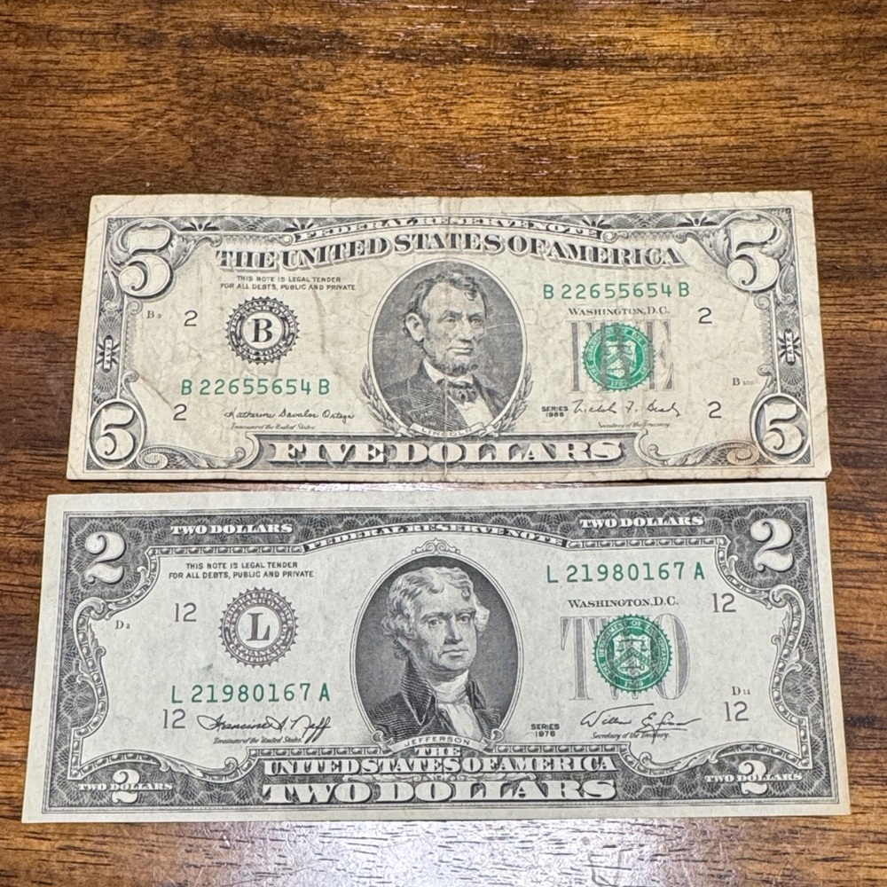 Vintage US Currency Set